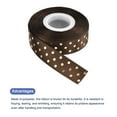 thumbnail image 3 of Uxcell Grosgrain Ribbons 25 Yards 1 Inch Coffee with Gold Dots Ribbon Bow Decoration for Crafts Gift DIY, 3 of 5