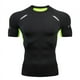 thumbnail image 3 of Camiseta deportiva de manga corta transpirable para hombre, absorbente del sudor, de secado rápido, paquete de fitness, camiseta ajustada con músculos, 3 of 5