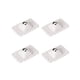 thumbnail image 1 of Monstrate Mini rodillo de acero inoxidable adhesivo para rueda Universal de 4 piezas, rodillos inferiores de almacenamiento de 360 ​​grados, ruedas Almacenamiento y organización del hogar Blanco Monstrate HA006245-00, 1 of 6