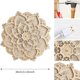 thumbnail image 2 of Luz LED de noche, decoración de pared moderna con puertos USB, elegante lámpara colgante de paneles de MDF con diseño de mandala de madera, 2 of 5