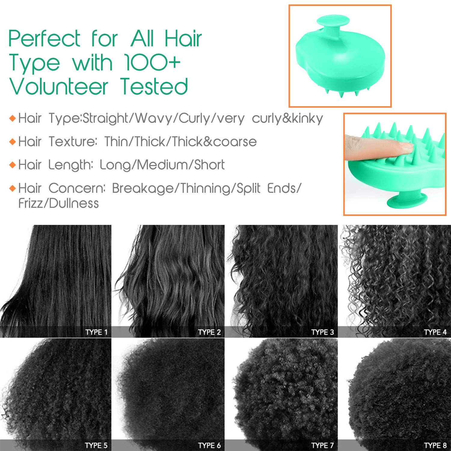 Hair Scalp Massager Shampoo Brush Scalp Massage Scalp Scrubber