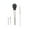 Black-256, variant on Stainless Steel Turkey Baster Injector with Cleaning Brush and Oil Applicator 3-Piece Set for Kitchen Supplies(Black),Hulucky