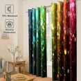 thumbnail image 2 of Rainbow Polka Dots Blackout Curtains Fantasy Art Colorful Printed Decor Bedroom Apartment Living Room Darkening Grommet Window Drapes 2 Panels Set, 52"x 84", 2 of 6