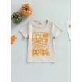 thumbnail image 3 of Toddler Boys Halloween Thanksgiving T-shirt Short Sleeve Pumpkin/Turkey Print Loose Tops, 3 of 10