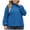 Blue, variant on BSDJILFG Long Sleeve Shirts for Women Fall Ribbed Sweaters Plus Size Turtleneck Long Sleeve Solid Color Pullover Tops Fall ,L-3XL