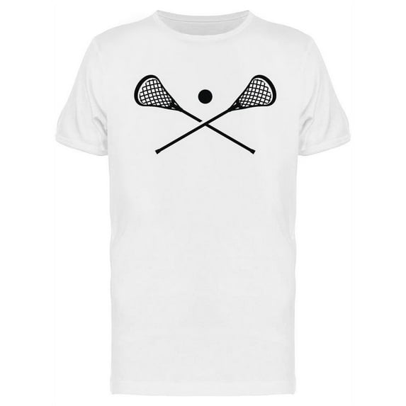 Lacrosse Sticks And Ball T-Shirt Men -Image by Shutterstock, Male Large
