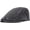 Black, variant on CoCoMangos Men's Rhombus Denim Newsboy Flat Cap Peaked Ivy Golf Cabbie Hat
