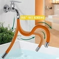 Kitchen Sink Faucet Extender Hose Universal Bathroom 360掳 Rotating