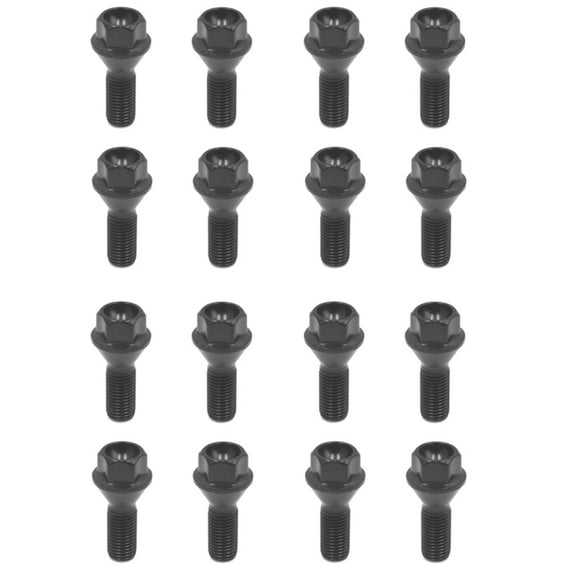 16Pcs Black Wheel Bolt Lug Nut for E30 E36 E46 E60 E90 36136781150