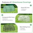 thumbnail image 2 of Aoodor 6 ft. x 3 ft. x 3ft. Mini Greenhouse with 2 Zipper Doors, Water Resistant UV Protected for Flowers, vegetables and herbs with 3 Covers, 2 of 6