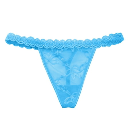 

Yuelianxi Womens Low Waist Fashion Ladies Thong Womens T Pants Love Lace Panties