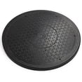 thumbnail image 1 of JDYYICZ Soporte giratorio de acero para placa giratoria de 12 pulgadas, resistente, con rodamientos de bolas, Lazy Susan para uso en interiores y exteriores con monitor/TV, 1 of 5