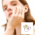 thumbnail image 1 of EGNMCR Rings Women's Anxiety Sunflower Rotating Open Relieves Anxiety Stress a ring, 1 of 5