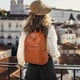 thumbnail image 2 of Mochila para mujer, minimochila de cuero PU, bolso de hombro informal, mochilas de moda para mujer, mochila de viaje, 2 of 5
