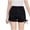 Black., variant on Akafmk Solid Color Pleated Shorts,Summer Thin Drawstring Athletic Hot Pants,Casual Outdoor Play Bottoms (Toddler Girl's or Girl's),Sizes 1-10 Years