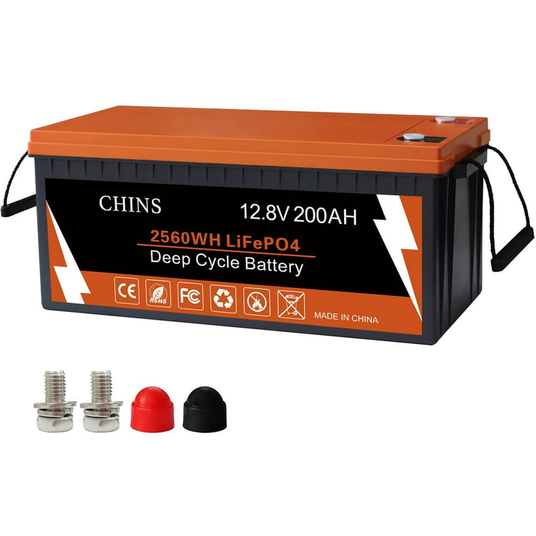 Chins LiFePO4 Battery 24V 100Ah - Built-In 100BMS Lithium Battery, 2000-4000 Cycles, Perfect for Home Energy Storage, Off-Grid