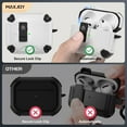 thumbnail image 2 of AirPods 4 Case Cover 2024,AirPods 4th Generation Case with Automatic Lock Compatible with MagSafe Function Gen 4 Bracket Protective Case Compatible with Apple AirPods 4th Generation, 2 of 8