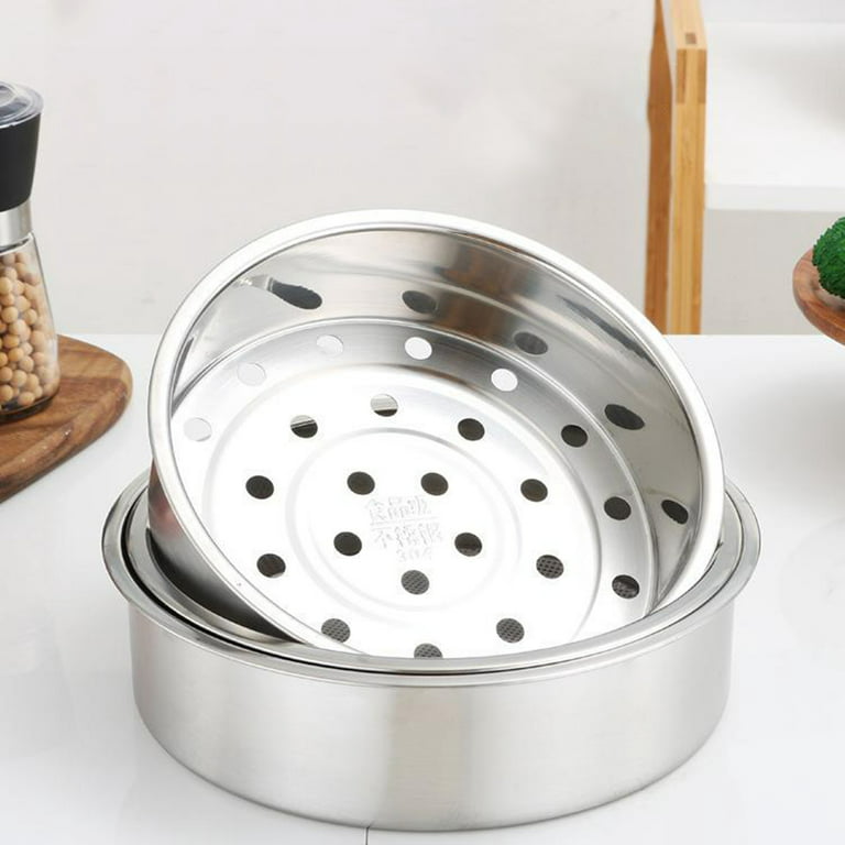 BLUESON 304 Stainless Steel Rice Cooker Steamer Basket Thickened And  Deepened, 21.1CM 
