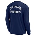 thumbnail image 3 of Unisex Fanatics Navy New England Patriots Elements Super Soft Long Sleeve T-Shirt, 3 of 3