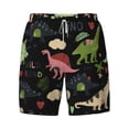 thumbnail image 5 of Rocae Cute Dinosaurs for Men's Swim Trunks Quick Dry With Two Side Pockets and One Lined Patch PocketLarge, 5 of 9