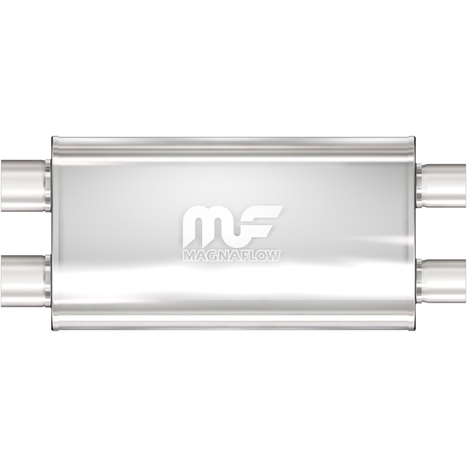 MagnaFlow 5in x 11in Oval, Dual Performance Muffler Exhaust 12599 - Straight-Through 3in Inlet/Outlet Diameter 22in Body Length 28in Overall