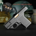 thumbnail image 1 of New Gun Lighter Pistol with Magazine Cigarette Holder Lighter Multi-function Windproof Jet flame Gas Lighters for Men Small Gift, 1 of 5