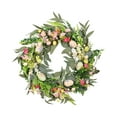 thumbnail image 3 of yuksok Artificial Flower Eucalyptus Leaves Backdrop Spring Summer Easter Egg Wreath, 3 of 9