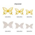 thumbnail image 2 of Leutsin 24 Pieces Of 3D Metal Texture Double-layer Butterfly Wall Stickers, 2 of 2