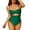Aque, variant on Women's Scallop Trim One Piece Swimsuit Sexy Cutout Bathing Suit Tummy Control Slim Monkini