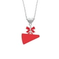 thumbnail image 2 of Delight Jewelry Acrylic 1.25" Red Megaphone Red Bow Heart Necklace, 2 of 4