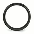 thumbnail image 2 of Stainless Steel Black Cross 6mm Concave Wedding Band Ring Man Religious Designed  For Dad Mens  For Him, 2 of 11