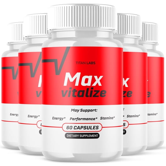 Max Vitalize Advanced Formula Natural Supplement Pills for Max Strength MaxVitalize 300 Capsules