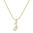 thumbnail image 2 of Wentin Reduced Necklaces & Pendants Initial Rhinestone Necklace Gold Plated Initial Necklace A Z 26 Alphabet Letter Dainty Necklace For Women, 2 of 4