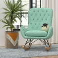 Baby Relax Noah Rocker Chair with Side Storage Pockets, Teal