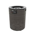 thumbnail image 5 of MeetLeisure 18" Gas Fire Pit Table, 50000 BTU Outdoor Rattan & Wicker Propane Fire Pit Table, with Round Black Steel Tabletop,Black&Brown, 5 of 12