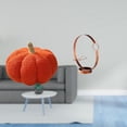 thumbnail image 2 of Cojín De Sofá De Felpa Con Forma De Calabaza De Halloween Y Expositor De Botellas De Vino De Hierro Para Decoración De Dormitorio Y Organizador De Botellas De Vino De Metal., 2 of 8