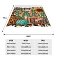 thumbnail image 3 of Fuzoiu Happy Fall Y'All Print Ultra-Soft Micro Fleece Blanket,All Seasons Flannel Throw, Lightweight Blanket for Bed, Sofa, Couch, Movie Night, Camping, and Travel-50"x40", 3 of 7