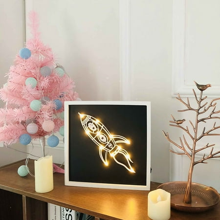 

Warehouse from USA LED Creative Night Light 10×10×2 Inchs Decorative Small Table Lamp Ounabing