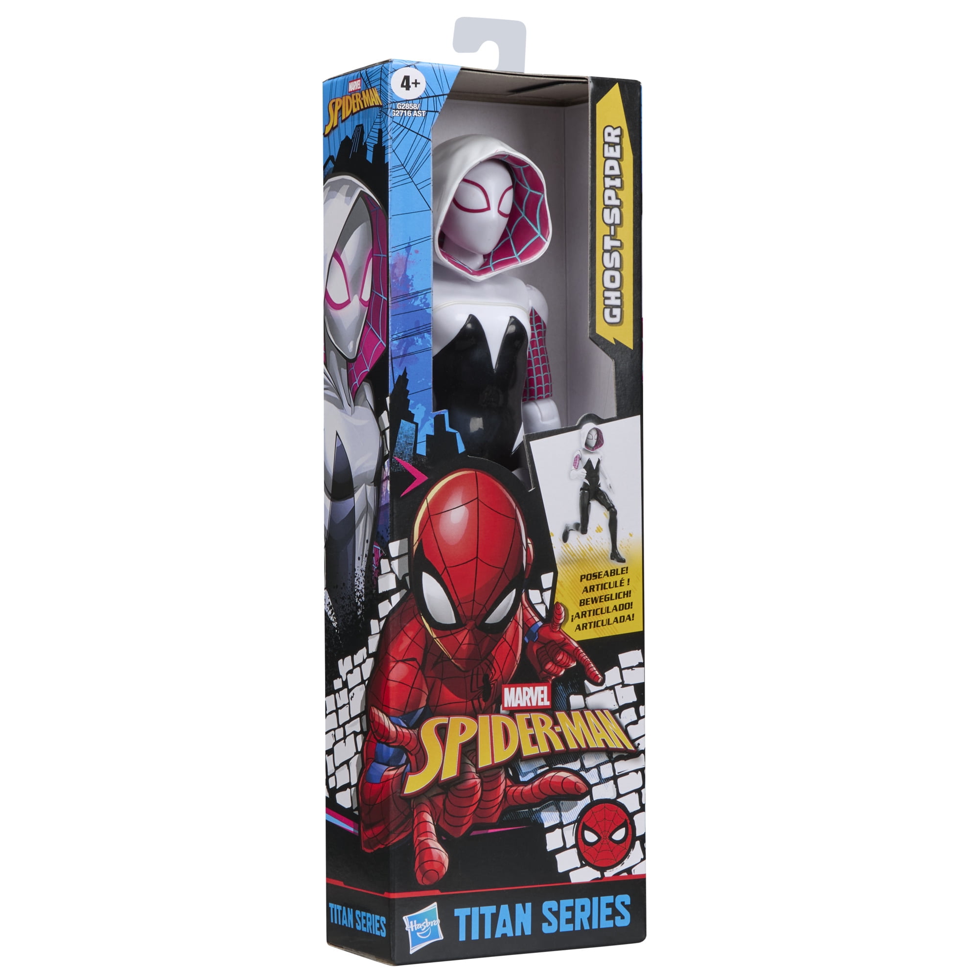 Marvel Spider-Man Titan Series Ghost-Spider Action Figure, 12”, Ages 4+
