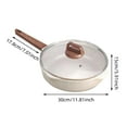 thumbnail image 2 of Non Stick Frying Pan Stone Coated Skillet Even Heat Distribution Kitchen Sauteing Stir Frying, 2 of 8