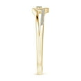 thumbnail image 4 of Angara Ring - Diamond Promise Ring for Women in 14K Yellow Gold - April Born Jewelry | 1.5mm Natural Diamond Heart Promise Ring (Ring Size = 8.5), 4 of 10