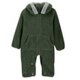 thumbnail image 5 of breaise Newborn Baby Bear Outfit With Fold-Over Mittens and Footies Girls Boys Winter Fleece Clothes Hooded Romper Snowsuit, 5 of 8