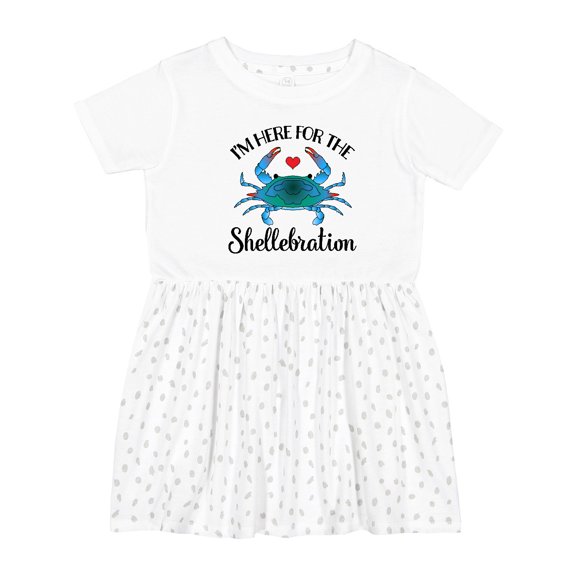 Inktastic Blue Crab Funny Festival Celebration Girls Toddler Dress