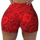 thumbnail image 2 of Fotbe Red Rose Shorts Sin Costuras – Shorts Deportivos de Cintura Alta para Mujer, Elásticos para Gimnasio, Yoga, Running o Ciclismo-Large, 2 of 8