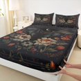 thumbnail image 4 of Homewish Vintage Floral Bed SheetsVintage Sunflower Branch Print Full Size Sheets,4-Piece,1 Flat Sheet,1 Fitted Sheet and 2 Pillowcases, 4 of 6