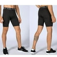 thumbnail image 3 of LANBAOSI 3 Pack Men Compression Shorts with Pocket Athletic Running Workout Underwear Size L, 3 of 7