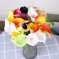 thumbnail image 4 of kurtrusly Artificial Floral Decor Home Office PU artificial Flower Wedding Ceremony Mini Artificial Flower, Orange Red, 4 of 7