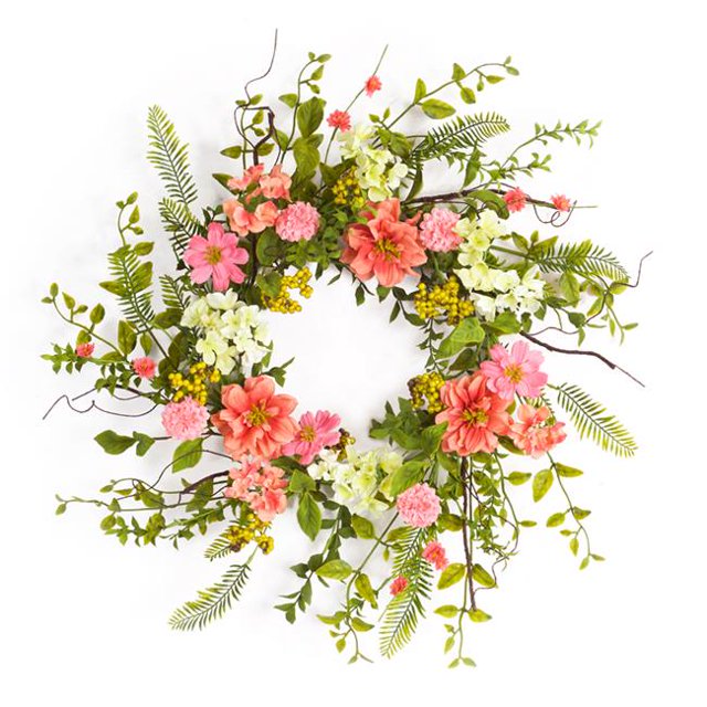 Melrose International 70123 Cosmos Berry Wreath