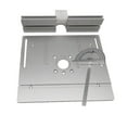 thumbnail image 4 of Placa de inserción de la mesa del enrutador Sharpla Tablero abatible de fresado de Plata inserto de placa de enrutador, 4 of 8