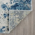 thumbnail image 5 of Diamond Contemporary 3' x 5' Blue and Cream Polypropylene Indoor Area Rug, 5 of 8
